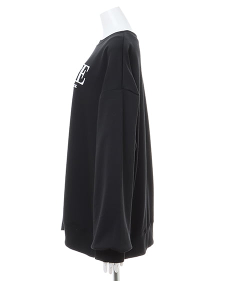 INGNI（イング） ふくれ刺しゅうロゴチュニック ｸﾛ