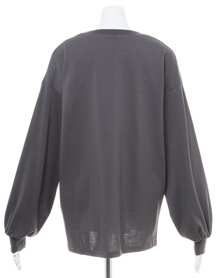 INGNI(イング) イーグルロゴロングTシャツ スミクロ/アカ