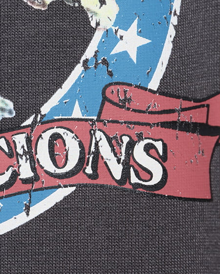 INGNI(イング) イーグルロゴロングTシャツ スミクロ/アカ