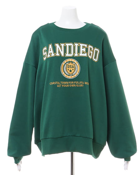 INGNI(イング) カレッジロゴチュニック グリーン