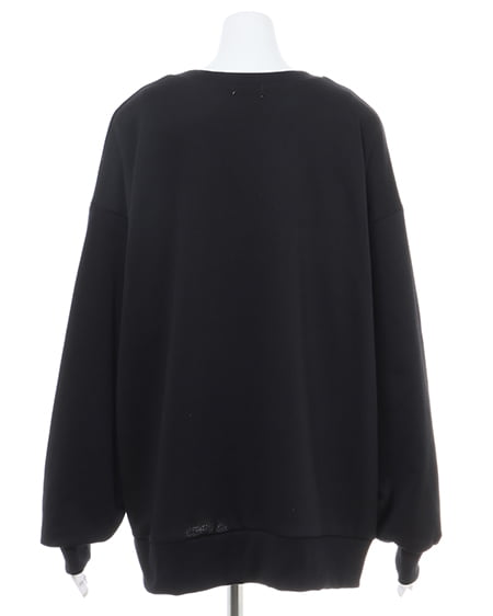 INGNI（イング） パールビジュー付スウェットチュニック ｸﾛ