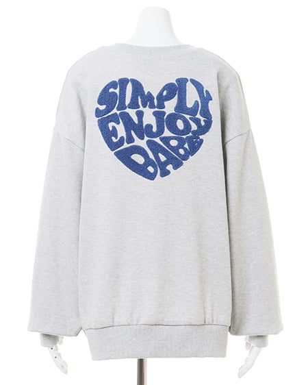 INGNI（イング） Backハートロゴサガラ刺しゅうチュニック ｸﾞﾚｰ