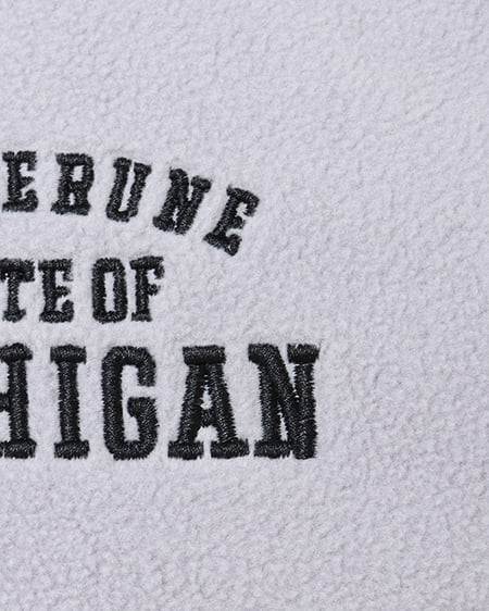 INGNI(イング) ハーフジップ配色サイドラインフリーストップス グレー