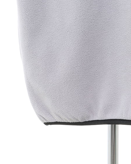 INGNI(イング) ハーフジップ配色サイドラインフリーストップス グレー