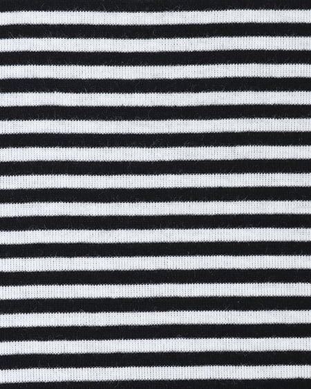 INGNI(イング) 胸刺しゅうロゴカットタートルトップス ボーダー