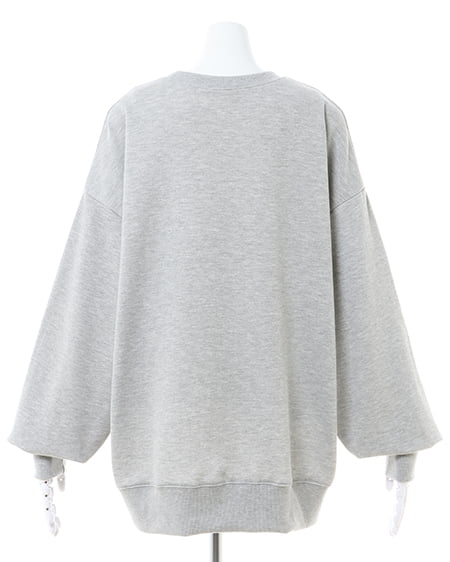 INGNI（イング） 胸ふくれ刺しゅうロゴチュニック ｸﾞﾚｰ