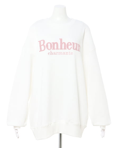 INGNI(イング) サガラ刺しゅうロゴチュニック オフホワイト/ピンク