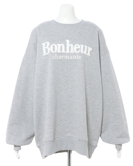 INGNI(イング) サガラ刺しゅうロゴチュニック グレー