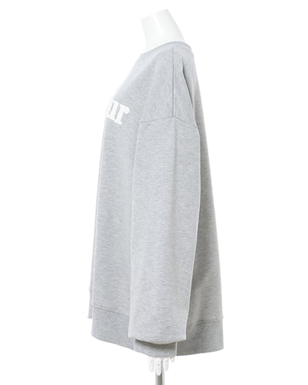 INGNI(イング) サガラ刺しゅうロゴチュニック グレー