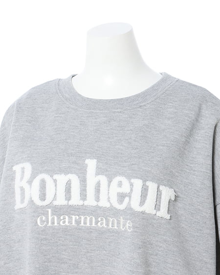 INGNI(イング) サガラ刺しゅうロゴチュニック グレー