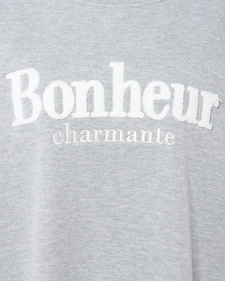 INGNI(イング) サガラ刺しゅうロゴチュニック グレー