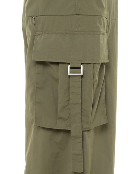 INGNI(イング) サイドファスナーナイロンワイドカーゴ/パンツ カーキ