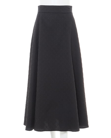 INGNI(イング) ふくれジャガードフレア/スカート クロ