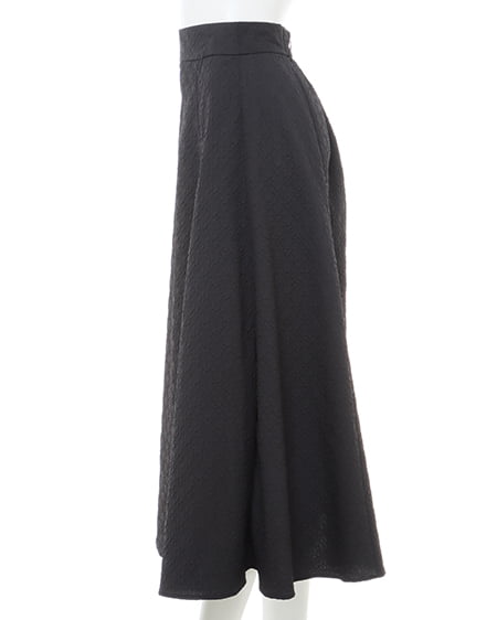 INGNI(イング) ふくれジャガードフレア/スカート クロ