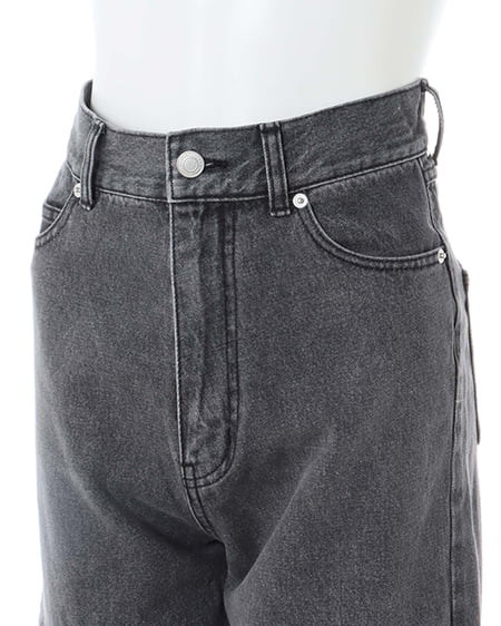 INGNI(イング) サイドファスナーデニムパンツ グレー