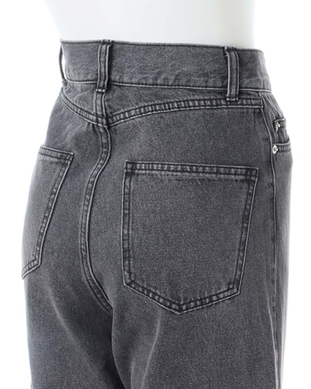 INGNI(イング) サイドファスナーデニムパンツ グレー