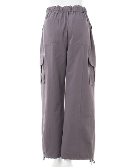 INGNI(イング) 綿ツイルドローコードカーゴ/パンツ チャコールグレー