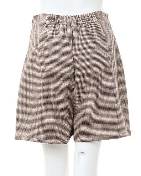 INGNI(イング) スリットスカパン(セットアップ対応) ブラウン/チェック