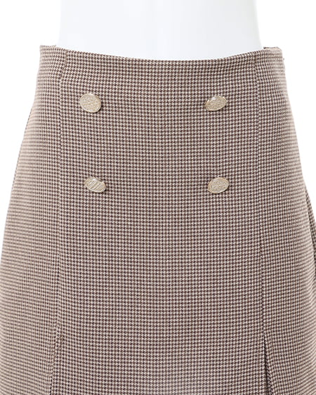 INGNI(イング) スリットスカパン(セットアップ対応) ブラウン/チェック