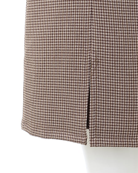 INGNI(イング) スリットスカパン(セットアップ対応) ブラウン/チェック