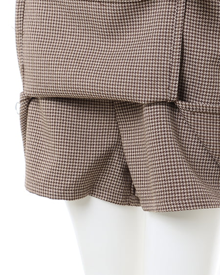 INGNI(イング) スリットスカパン(セットアップ対応) ブラウン/チェック