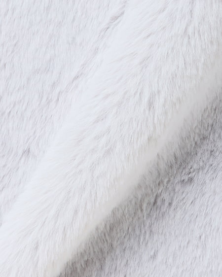 INGNI(イング) クロップド丈エコファーパーカー グレー