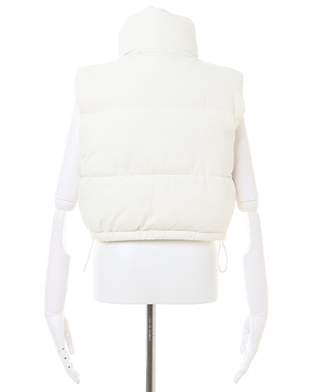 INGNI(イング) クロップド丈中綿ベスト オフホワイト