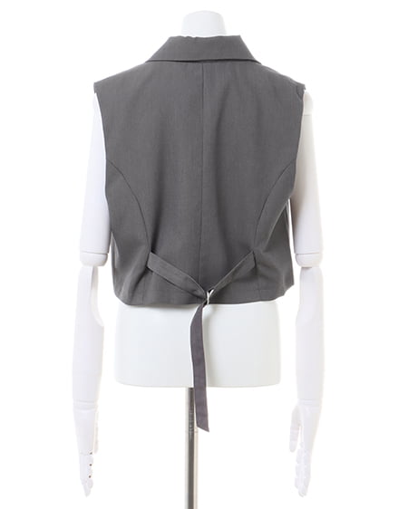 INGNI(イング) ショートベスト(セットアップ対応) グレー