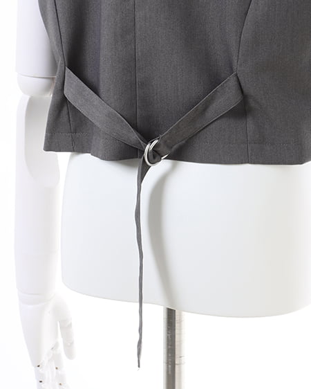 INGNI(イング) ショートベスト(セットアップ対応) グレー