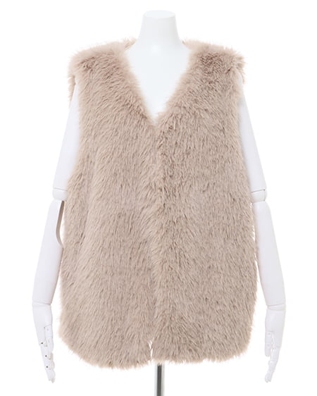 INGNI（イング） エコファーベスト ﾍﾞｰｼﾞｭ