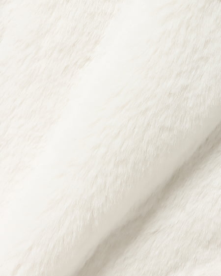 INGNI(イング) クロップド丈エコファーコート アイボリー