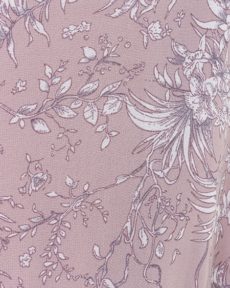 INGNI(イング) デコルテカットアウト花柄フリルワンピース ピンク