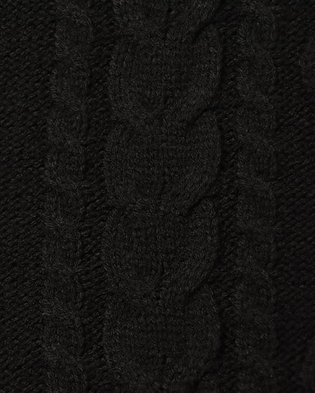 INGNI（イング） ケーブル柄ニットワンピース ｸﾛ