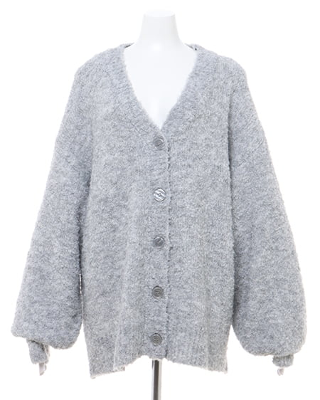 INGNI(イング) ブークレーニットカーディガン グレー