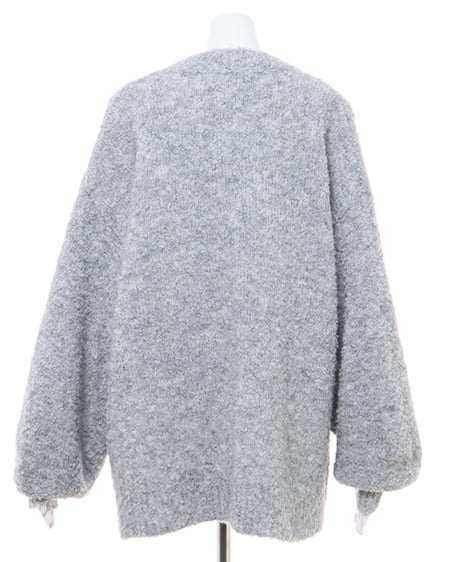 INGNI(イング) ブークレーニットカーディガン グレー