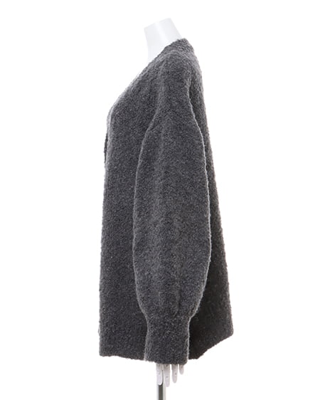 INGNI(イング) ブークレーニットカーディガン チャコールグレー