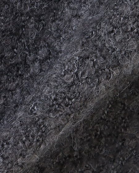 INGNI(イング) ブークレーニットカーディガン チャコールグレー