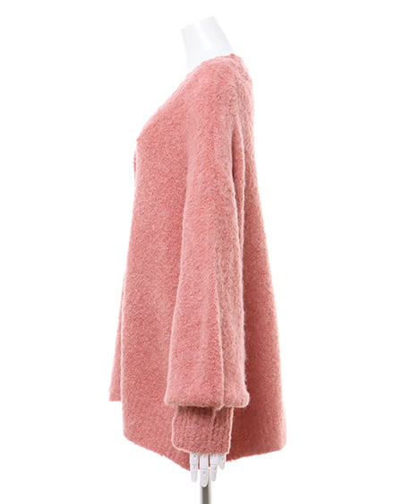 INGNI(イング) ブークレーニットカーディガン ピンク