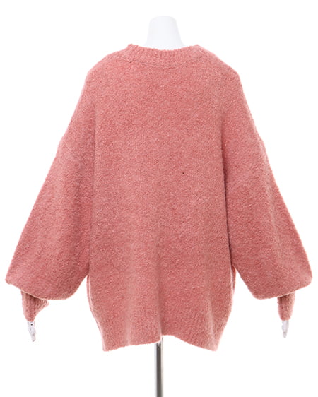 INGNI(イング) ブークレーニットカーディガン ピンク