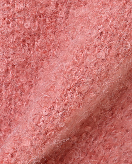 INGNI(イング) ブークレーニットカーディガン ピンク