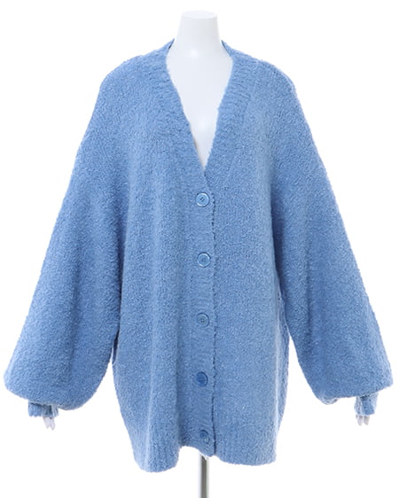 INGNI(イング) ブークレーニットカーディガン ブルー