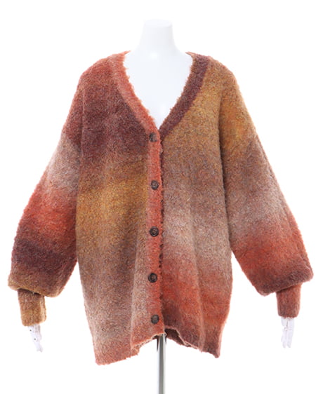 INGNI(イング) ブークレーグラデーション/カーディガン オレンジ