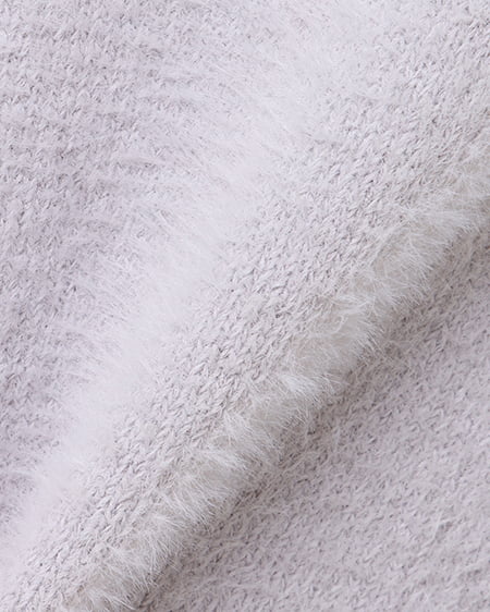 INGNI(イング) フェザーショート丈ニットカーディガン+肩リボンキャミSET グレージュ