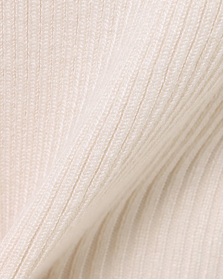 INGNI(イング) オフショルリボンフレアスリーブニット アイボリー