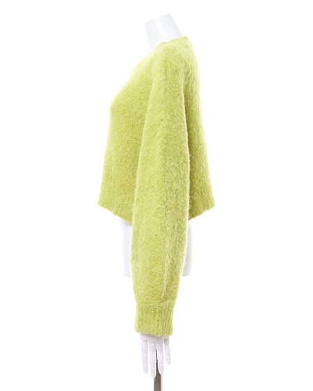 INGNI(イング) ショート丈シャギーニット グリーン