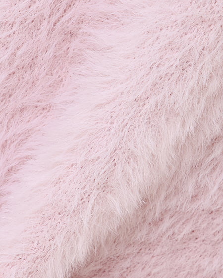 INGNI(イング) Backリボンフェザーヤーンニット ピンク