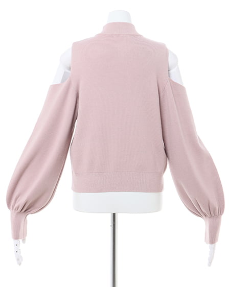 INGNI（イング） 肩開きブローチ付ニット ﾋﾟﾝｸ