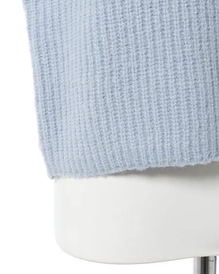 INGNI(イング) ビッグカラーもちもち畦ニット ブルー