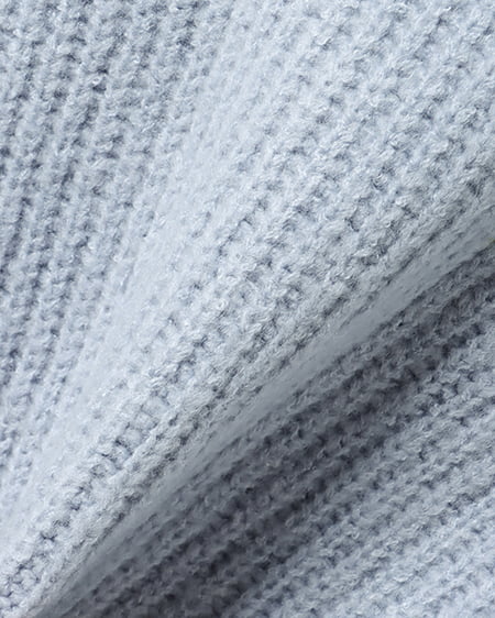 INGNI(イング) ビッグカラーもちもち畦ニット ブルー