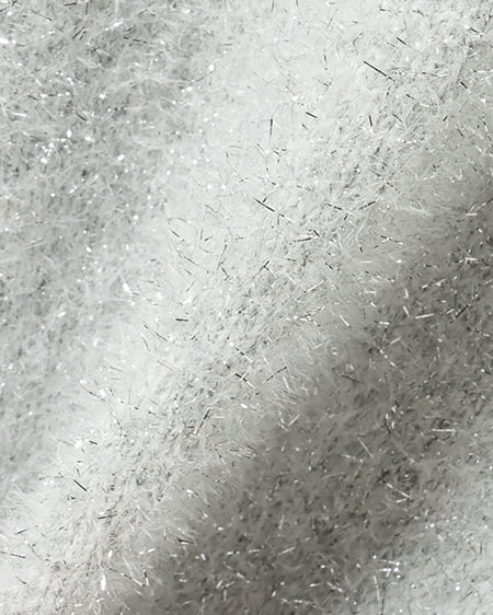 INGNI(イング) Vネックフェザーヤーンラメニット アイボリー